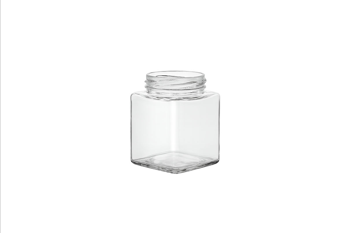 Borcan 210 ml, Square - imagine 1