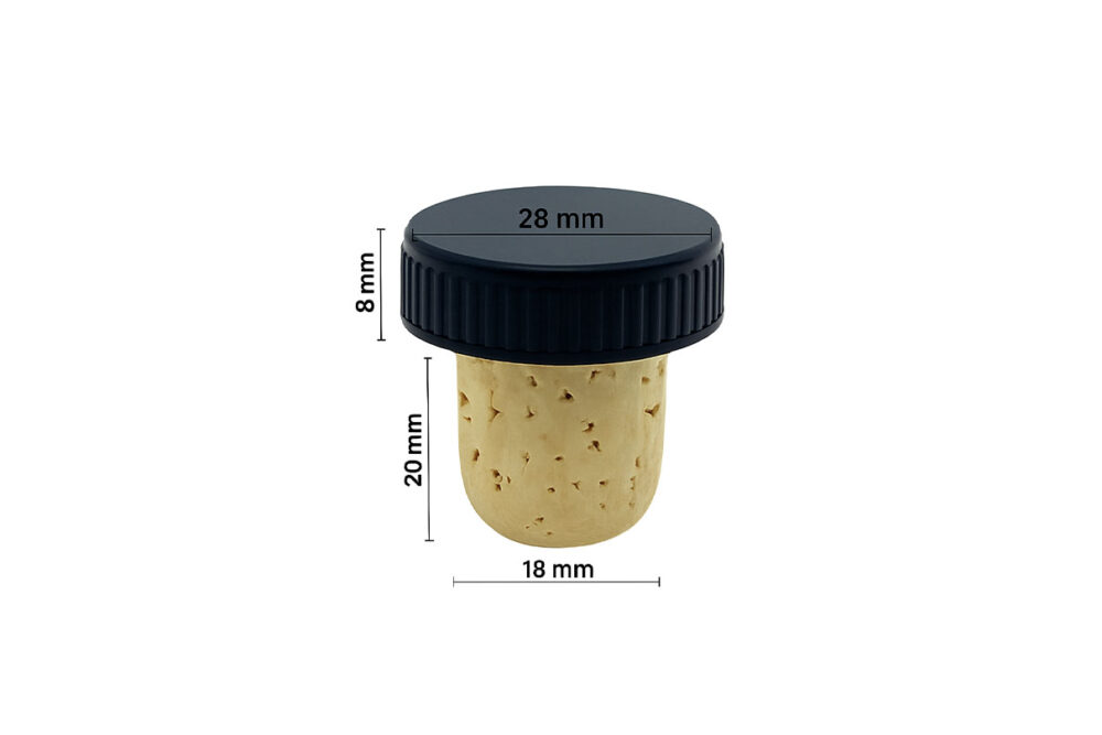 Dop colmatat-plastic-negru - imagine 1