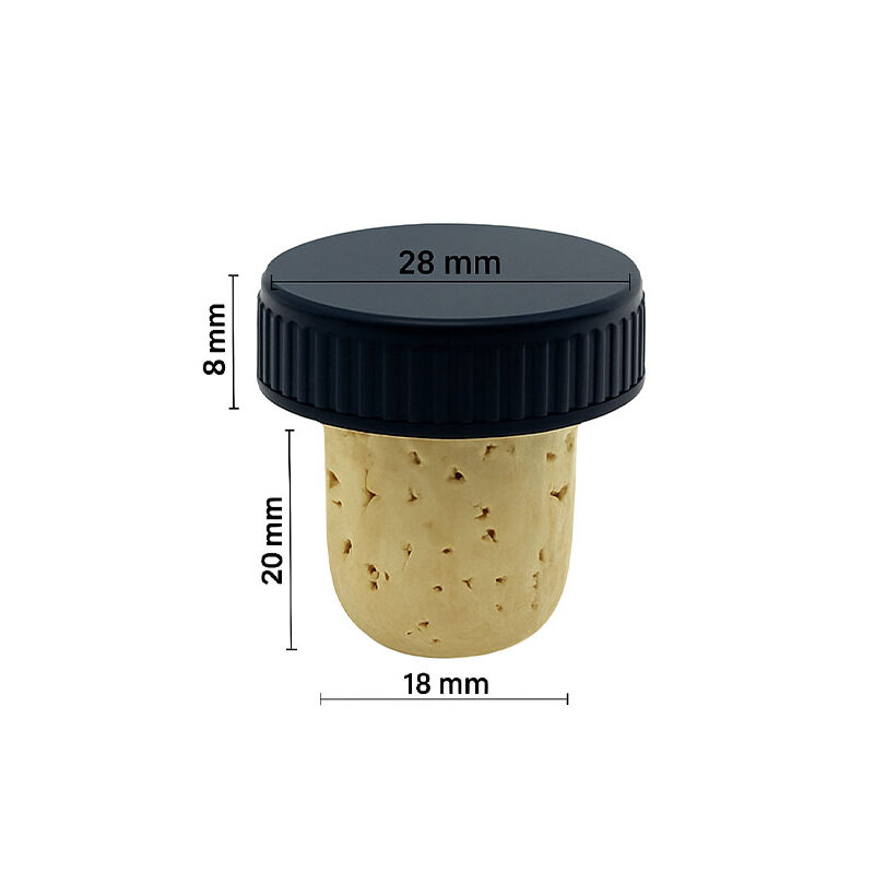 Dop colmatat-plastic-negru