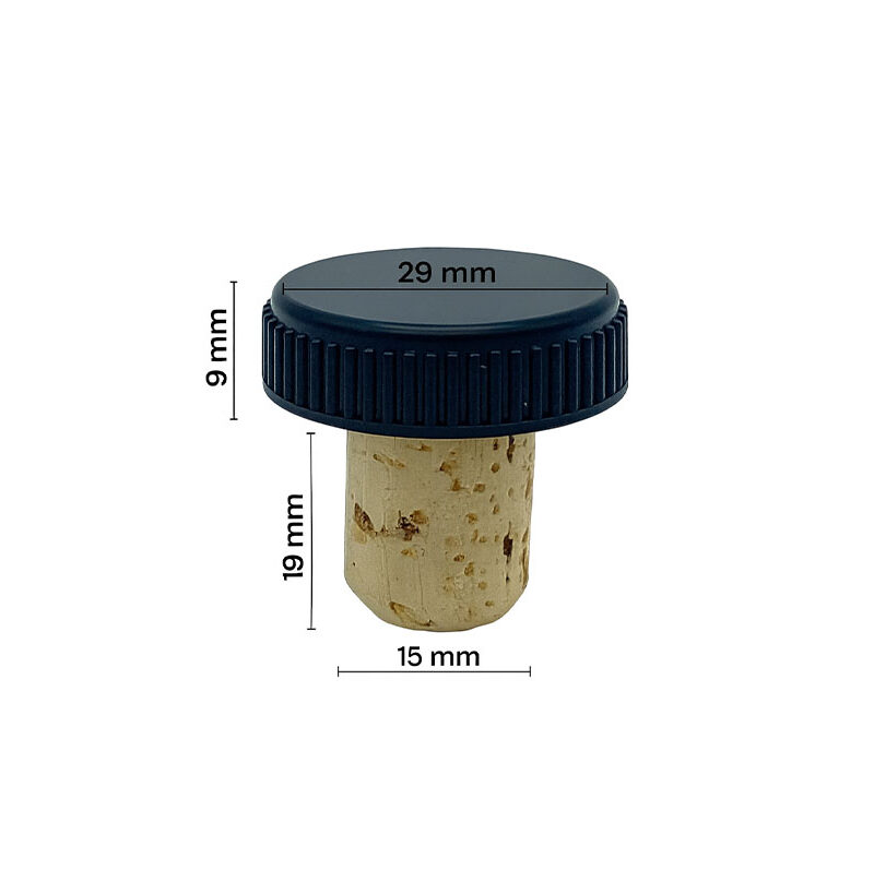 Dop pluta-plastic-negru