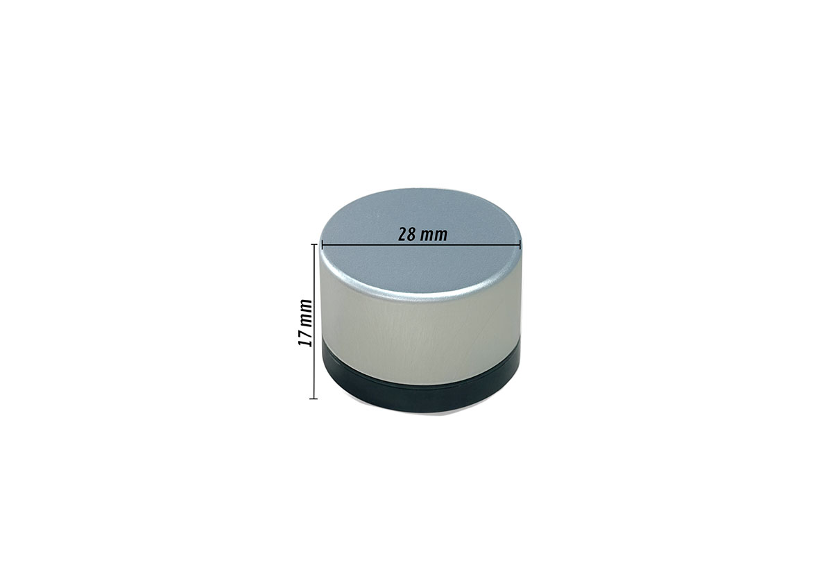 Capac aluminiu negru - imagine 1